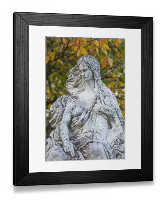 Framed Print : Germany, Rheinland-Pfalz, St. Goarhausen, The Loreley Rock viewpoint, autumn, statue Framed Print : Germany, Rheinland-Pfalz, St. Goarhausen, The Loreley Rock viewpoint, autumn, statue
