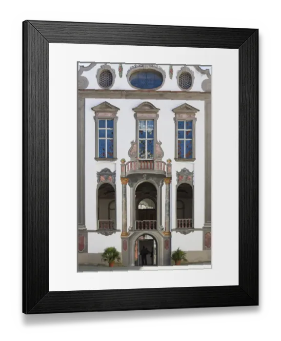 Framed Print : Germany, Bavaria, Fussen, St. Mang Abbey, detail Framed Print : Germany, Bavaria, Fussen, St. Mang Abbey, detail