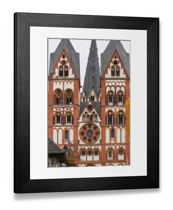 Framed Print : Germany, Hesse, Limburg an der Lahn, St. Georgsdom cathedral, 13th century