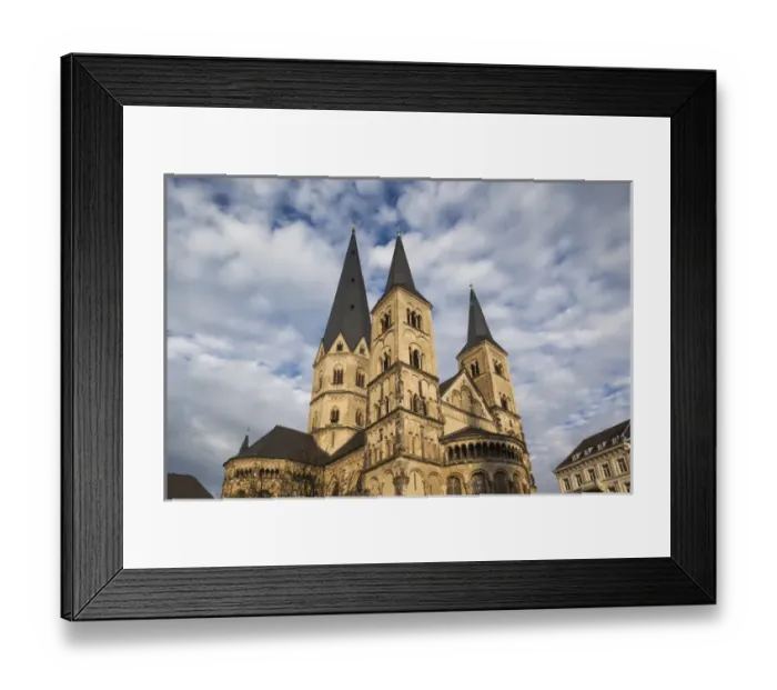 Framed Print : Germany, Nordrhein-Westfalen, Bonn, Munsterbasilika basilica, exterior Framed Print : Germany, Nordrhein-Westfalen, Bonn, Munsterbasilika basilica, exterior