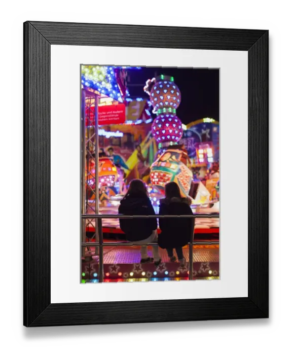 Framed Print : Germany, Rheinland-Pfalz, Speyer, autumn carnival, with visitors, evening Framed Print : Germany, Rheinland-Pfalz, Speyer, autumn carnival, with visitors, evening