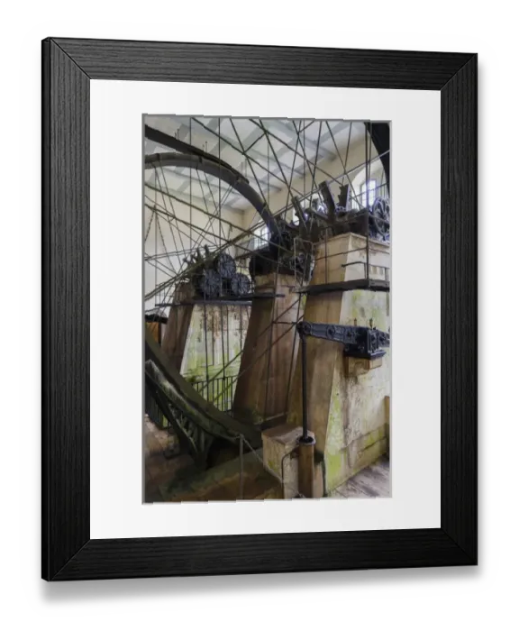 Framed Print : Germany, Bavaria, Bad Reichenhall, Alte Saline, old saltworks, interior, brine pumping Framed Print : Germany, Bavaria, Bad Reichenhall, Alte Saline, old saltworks, interior, brine pumping