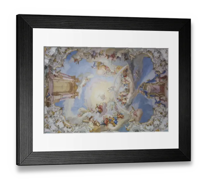 Framed Print : Germany, Bavaria, Wies, Wieskirche church, Bavarian rococo church by Dominikus Zimmerman Framed Print : Germany, Bavaria, Wies, Wieskirche church, Bavarian rococo church by Dominikus Zimmerman