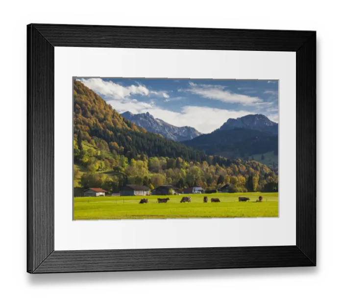 Framed Print : Germany, Bavaria, Halblech, alpine landscape Framed Print : Germany, Bavaria, Halblech, alpine landscape