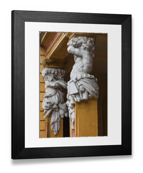 Framed Print : Germany, Baden-Wurttemburg, Ludwigsburg, Schloss Favorite Palace, detail