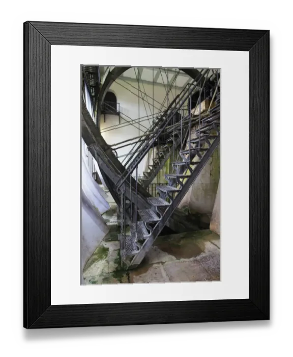 Framed Print : Germany, Bavaria, Bad Reichenhall, Alte Saline, old saltworks, interior, brine pumping