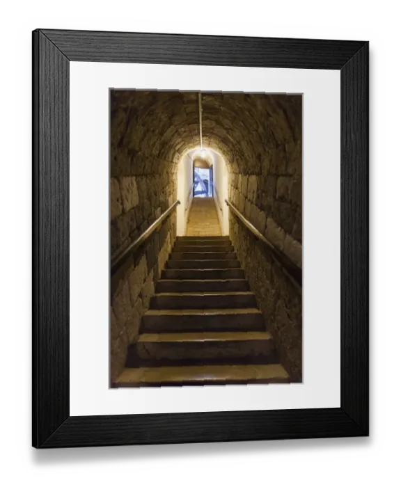 Framed Print : Germany, Bavaria, Bad Reichenhall, Alte Saline, old saltworks, underground walkway Framed Print : Germany, Bavaria, Bad Reichenhall, Alte Saline, old saltworks, underground walkway
