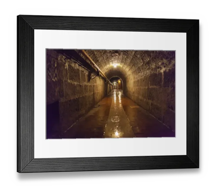 Framed Print : Germany, Bavaria, Bad Reichenhall, Alte Saline, old saltworks, underground walkway Framed Print : Germany, Bavaria, Bad Reichenhall, Alte Saline, old saltworks, underground walkway