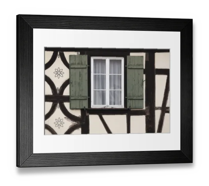 Framed Print : Germany, Baden-Wurttemburg, Black Forest, Alpirsbach, half timbered building Framed Print : Germany, Baden-Wurttemburg, Black Forest, Alpirsbach, half timbered building