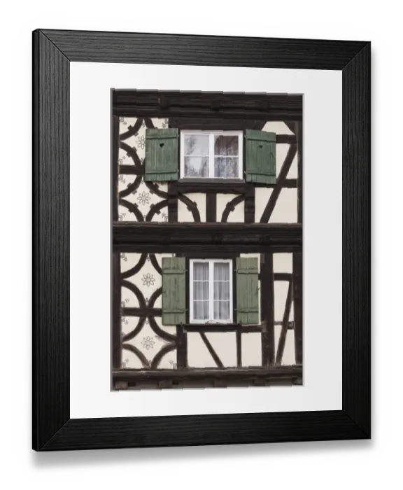 Framed Print : Germany, Baden-Wurttemburg, Black Forest, Alpirsbach, half timbered building Framed Print : Germany, Baden-Wurttemburg, Black Forest, Alpirsbach, half timbered building