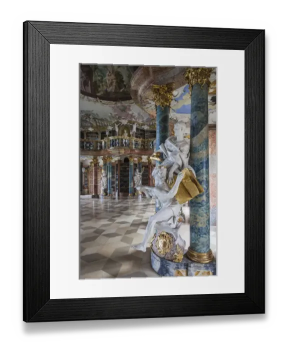 Framed Print : Germany, Baden-Wurttemburg, Wiblingen, Kloster Wiblingen Abbey, 18th century monastery Framed Print : Germany, Baden-Wurttemburg, Wiblingen, Kloster Wiblingen Abbey, 18th century monastery