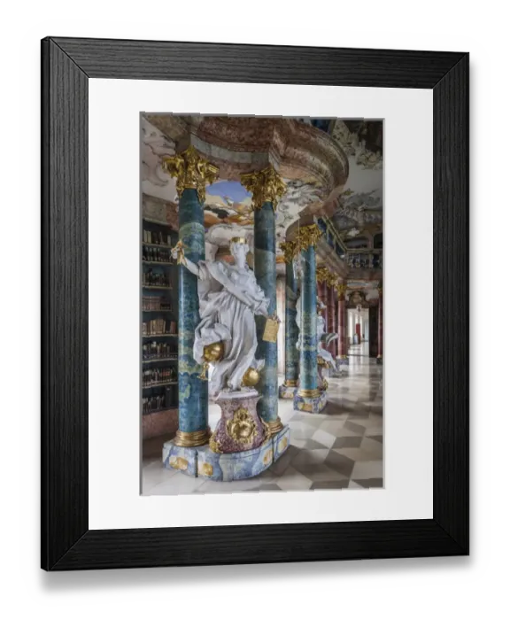 Framed Print : Germany, Baden-Wurttemburg, Wiblingen, Kloster Wiblingen Abbey, 18th century monastery Framed Print : Germany, Baden-Wurttemburg, Wiblingen, Kloster Wiblingen Abbey, 18th century monastery
