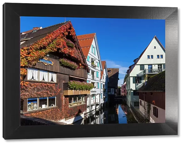 Germany, Baden-Wurttemburg, Ulm, buildings fo the Fischerviertel, Fishermens Quarter