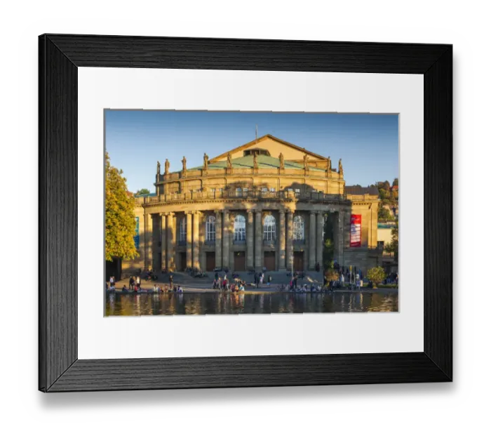 Framed Print : Germany, Baden-Wurttemburg, Stuttgart, Staatstheater, sunset Framed Print : Germany, Baden-Wurttemburg, Stuttgart, Staatstheater, sunset