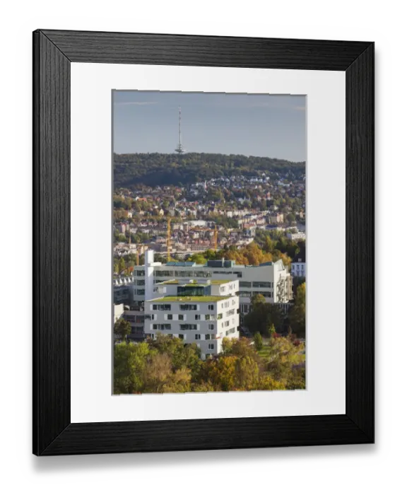 Framed Print : Germany, Baden-Wurttemburg, Stuttgart, Hohenpark Killesberg, tower, city view Framed Print : Germany, Baden-Wurttemburg, Stuttgart, Hohenpark Killesberg, tower, city view