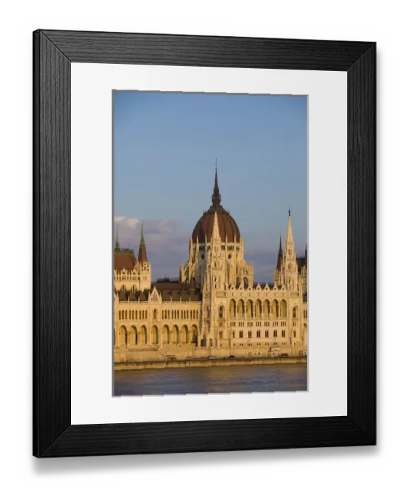 Framed Print : Europe, Hungary, Budapest. Parliament Building on Danube River Framed Print : Europe, Hungary, Budapest. Parliament Building on Danube River