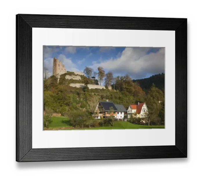 Framed Print : Germany, Baden-Wurttemburg, Black Forest, Schenkenzell, ruins of Schloss Schenkenburg Framed Print : Germany, Baden-Wurttemburg, Black Forest, Schenkenzell, ruins of Schloss Schenkenburg