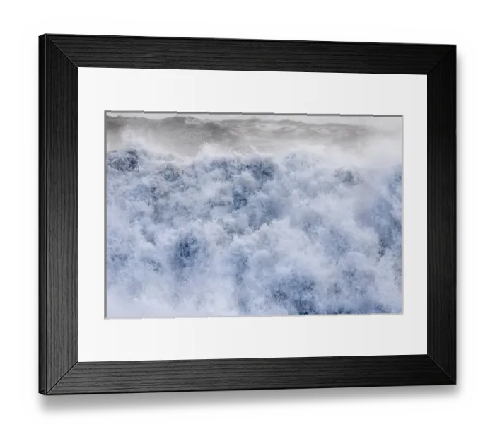 Framed Print : North Atllantic coast near Vik y Myrdal during a winter storm with heavy gales. europe Framed Print : North Atllantic coast near Vik y Myrdal during a winter storm with heavy gales. europe