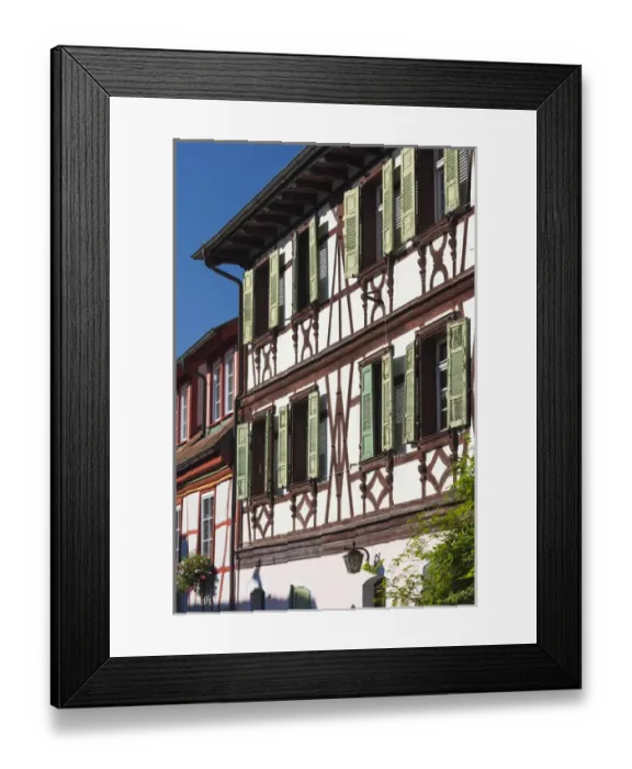 Framed Print : Germany, Baden-Wurttemburg, Black Forest, Gengenbach, town buildings Framed Print : Germany, Baden-Wurttemburg, Black Forest, Gengenbach, town buildings