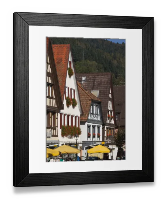 Framed Print : Germany, Baden-Wurttemburg, Black Forest, Haslach im Kinzigtal, traditional building Framed Print : Germany, Baden-Wurttemburg, Black Forest, Haslach im Kinzigtal, traditional building