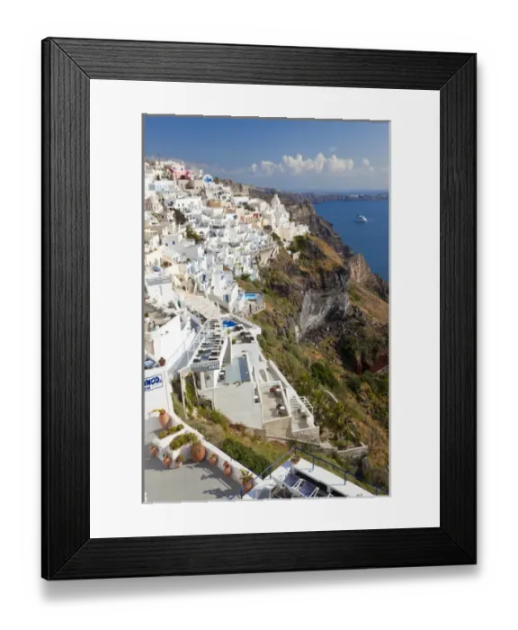 Framed Print : Fira, Santorini (Thira), Cyclades, Greece Framed Print : Fira, Santorini (Thira), Cyclades, Greece
