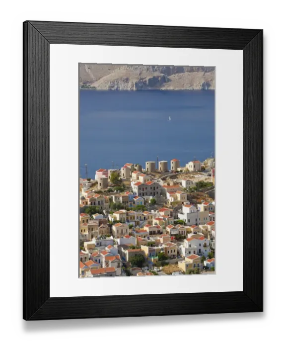 Framed Print : Symi Town, Symi Island, Dodecanese Islands, Greece Framed Print : Symi Town, Symi Island, Dodecanese Islands, Greece