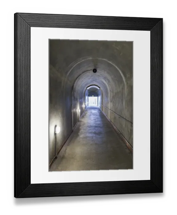 Framed Print : Germany, Bavaria, Obersalzberg, former Nazi air-raid bunker Obersalzberg, bunker interior Framed Print : Germany, Bavaria, Obersalzberg, former Nazi air-raid bunker Obersalzberg, bunker interior