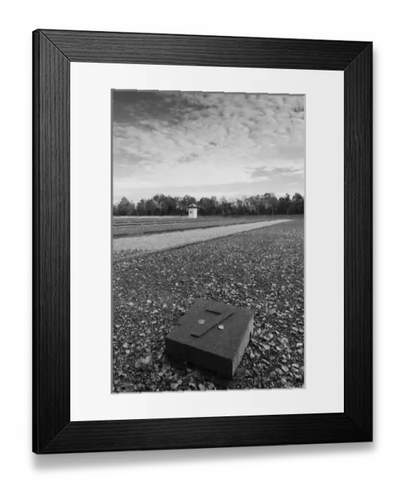 Framed Print : Germany, Bavaria, Munich-Dachau, WW-2 era Nazi concentration camp, grounds, once Framed Print : Germany, Bavaria, Munich-Dachau, WW-2 era Nazi concentration camp, grounds, once