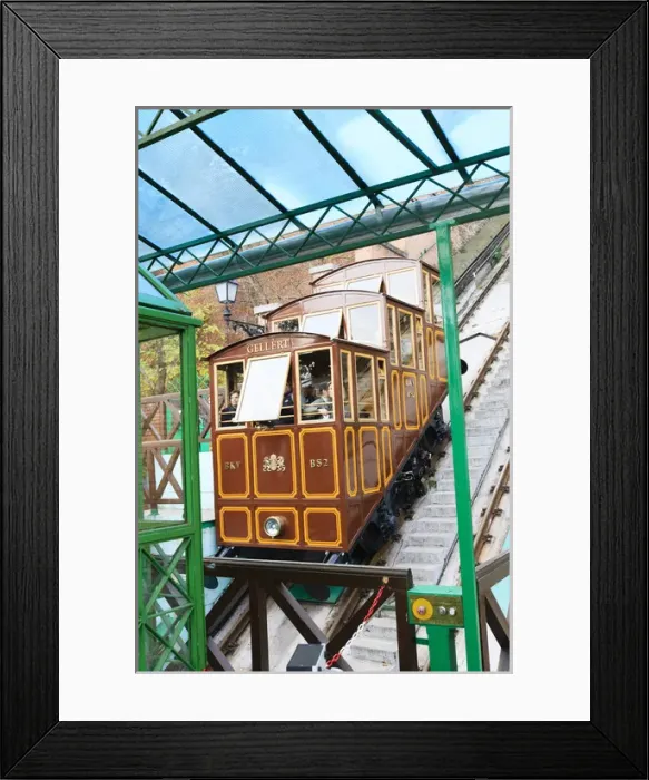 Framed Print : RM. Funicular. Budapest. Hungary Framed Print : RM. Funicular. Budapest. Hungary
