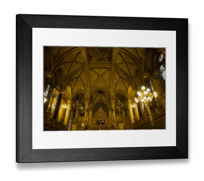 Framed Print : RM. Inside Parliament Building. Budapest. Hungary