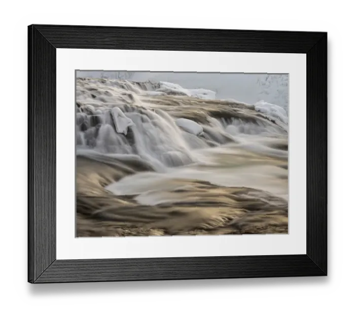 Framed Print : Gullfoss, one of the iconic waterfalls of Iceland during winter and one of the stops Framed Print : Gullfoss, one of the iconic waterfalls of Iceland during winter and one of the stops
