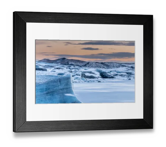 Framed Print : Glacier Svinafellsjoekul in the Vatnajoekull NP during winter. The glacier front Framed Print : Glacier Svinafellsjoekul in the Vatnajoekull NP during winter. The glacier front