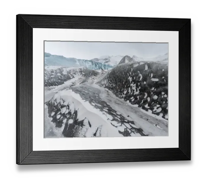 Framed Print : Glacier Skaftafelljoekull in the Vatnajoekull NP during winter. europe, northern europe Framed Print : Glacier Skaftafelljoekull in the Vatnajoekull NP during winter. europe, northern europe