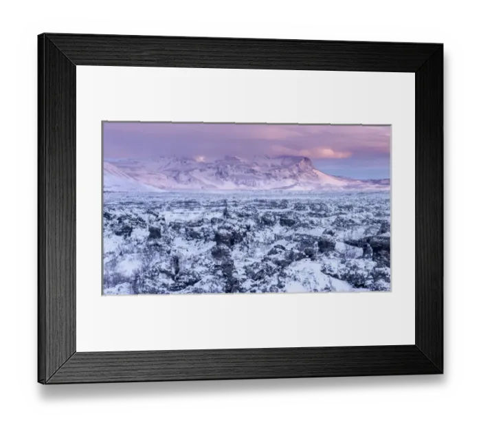 Framed Print : Lava field Dimmuborgir during winter near lake Myvatn in the highlands of Iceland in deep snow Framed Print : Lava field Dimmuborgir during winter near lake Myvatn in the highlands of Iceland in deep snow