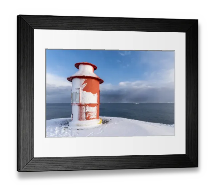 Framed Print : Village Stykkisholmur on the Snaefellsnes peninsula during winter Framed Print : Village Stykkisholmur on the Snaefellsnes peninsula during winter