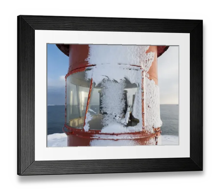 Framed Print : Village Stykkisholmur on the Snaefellsnes peninsula during winter