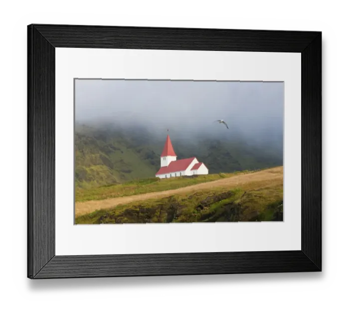 Framed Print : Church, Vik, Iceland Framed Print : Church, Vik, Iceland