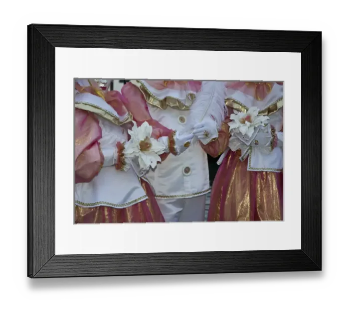 Framed Print : Carnival Venice Italy Masked Costumes