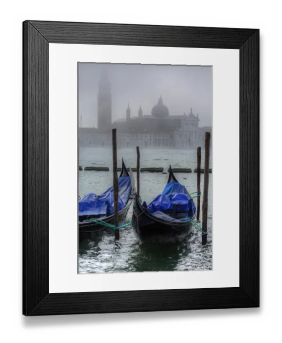 Framed Print : Gondolas along the Grand cana with San Giorgio maggiorel of Venice, Italy Framed Print : Gondolas along the Grand cana with San Giorgio maggiorel of Venice, Italy