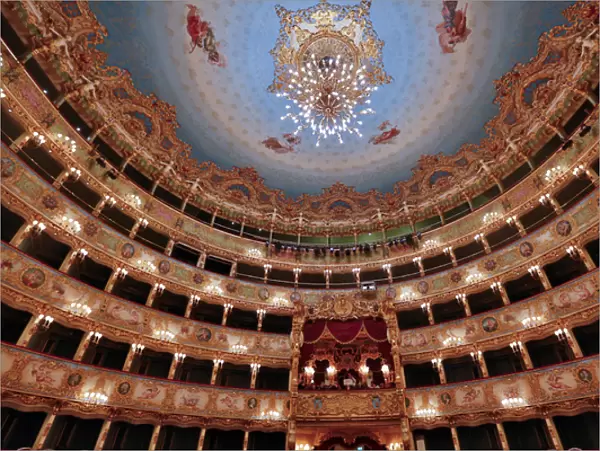 Venice Opera House Interior, Venice Italy