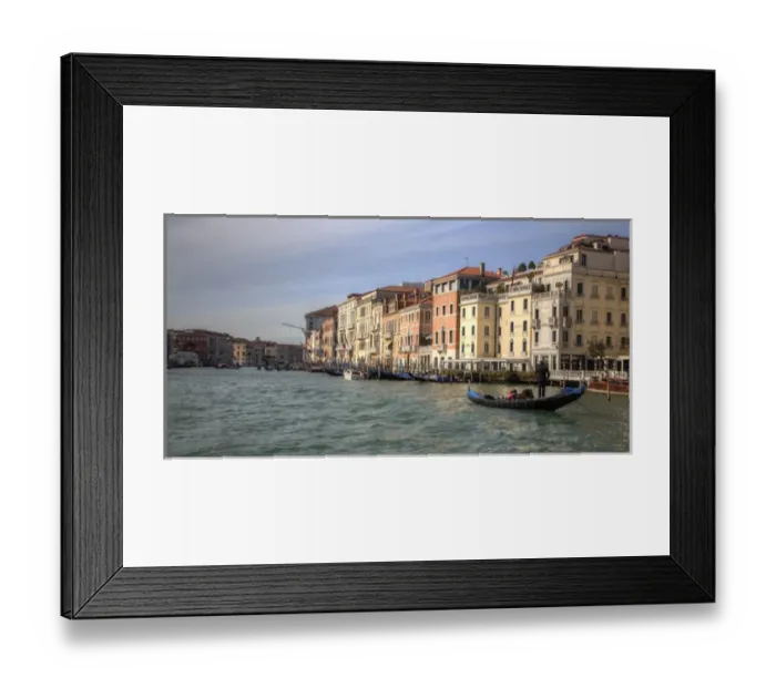 Framed Print : Gondola Boats on Grand Canal, Venice Italy Framed Print : Gondola Boats on Grand Canal, Venice Italy