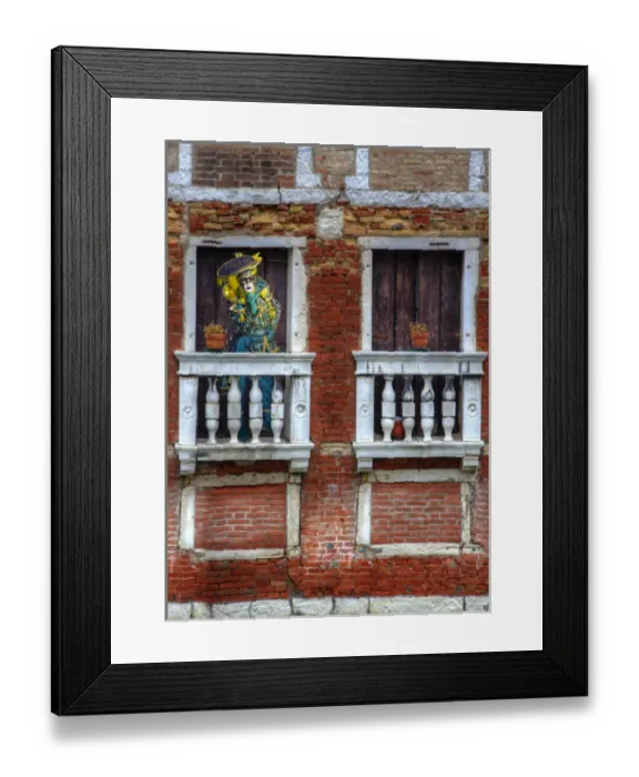 Framed Print : Carnival Venice Italy Masked Costumes on Balcony Digital Composite Framed Print : Carnival Venice Italy Masked Costumes on Balcony Digital Composite