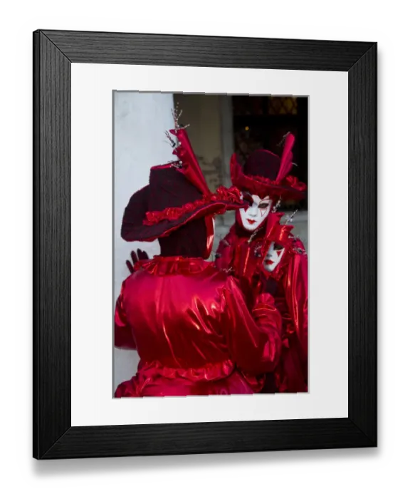 Framed Print : Carnival Venice Italy Masked Costumes