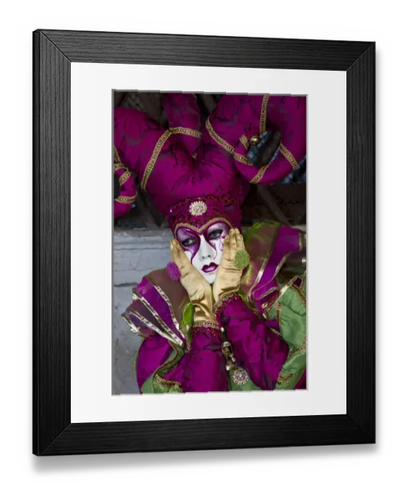 Framed Print : Carnival Venice Italy Masked Costumes Framed Print : Carnival Venice Italy Masked Costumes