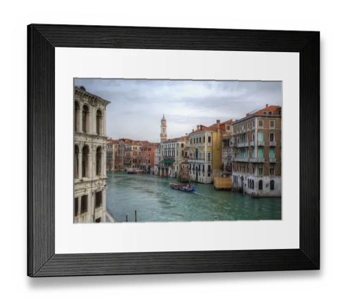Framed Print : Working Boats along the Grand Canal, Venice, Italy Framed Print : Working Boats along the Grand Canal, Venice, Italy