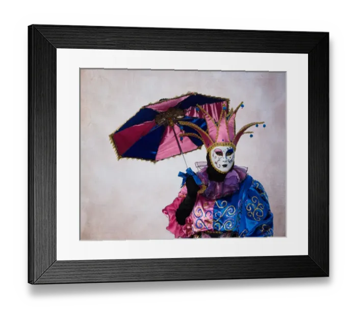 Framed Print : Elaborate costume for Carnival Venice Italy Framed Print : Elaborate costume for Carnival Venice Italy