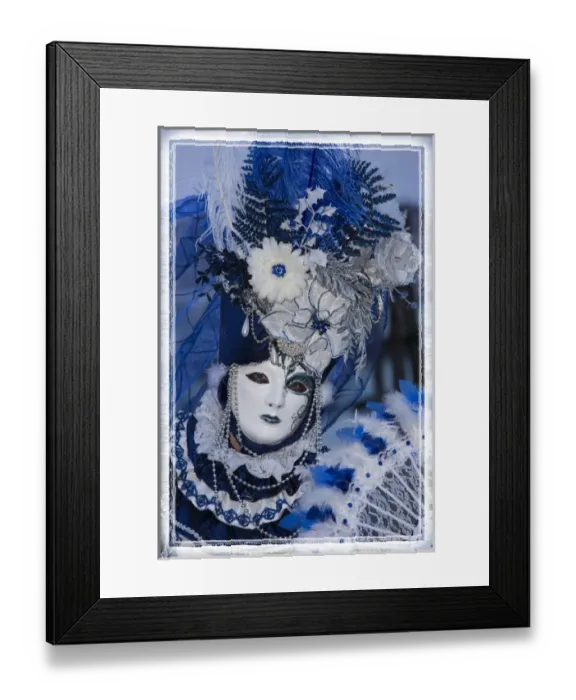 Framed Print : Elaborate costume for Carnival Venice Italy