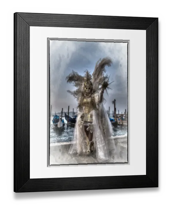 Framed Print : Elaborate costume for Carnival Venice Italy Framed Print : Elaborate costume for Carnival Venice Italy