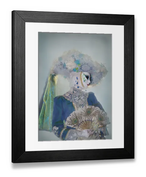 Framed Print : Elaborate costume for Carnival Venice Italy Framed Print : Elaborate costume for Carnival Venice Italy