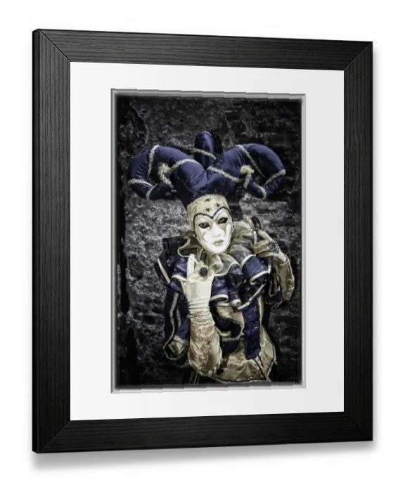 Framed Print : Elaborate costume for Carnival Venice Italy Framed Print : Elaborate costume for Carnival Venice Italy